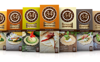 Product Review: 34 – Degrees Crisps Assorted Pack: Rosemary, Cracked Pepper, Original