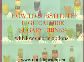 How to substitute high – calorie sugary drinks with low- calorie options